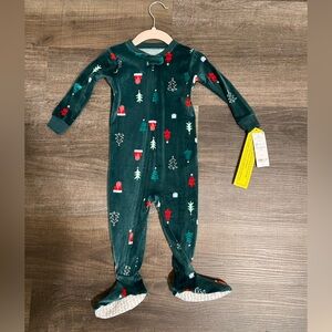 Carter’s Baby Christmas Trees DreamPlush Long-Sleeve Snug Fit 1-Piece Pajamas